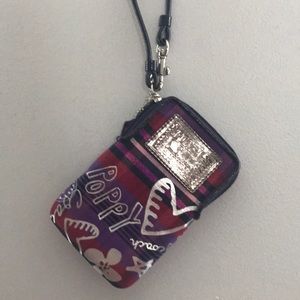 Coach Poppy collection wristlet